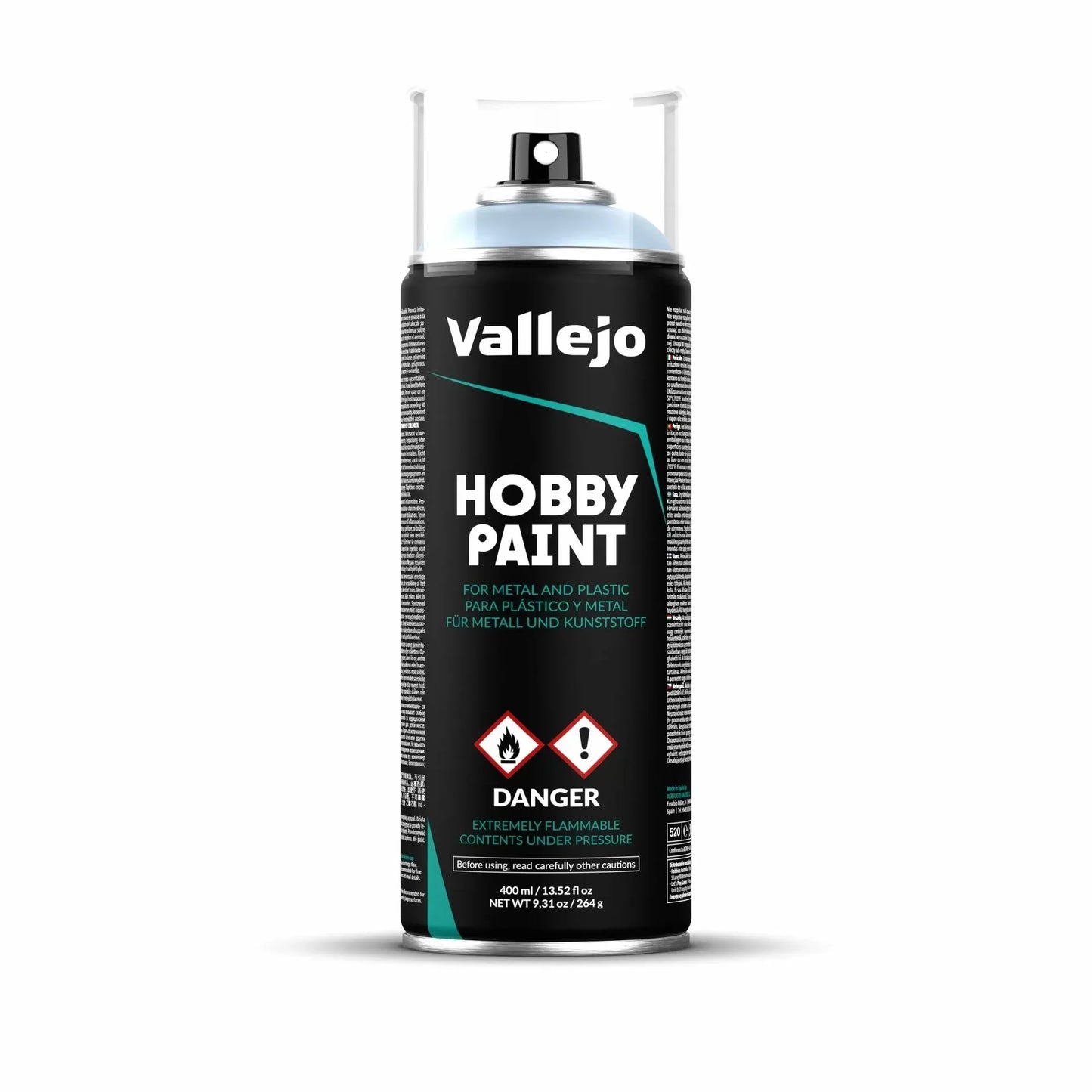 Vallejo Aerosol Spray Primer - Wolf Grey 400ml