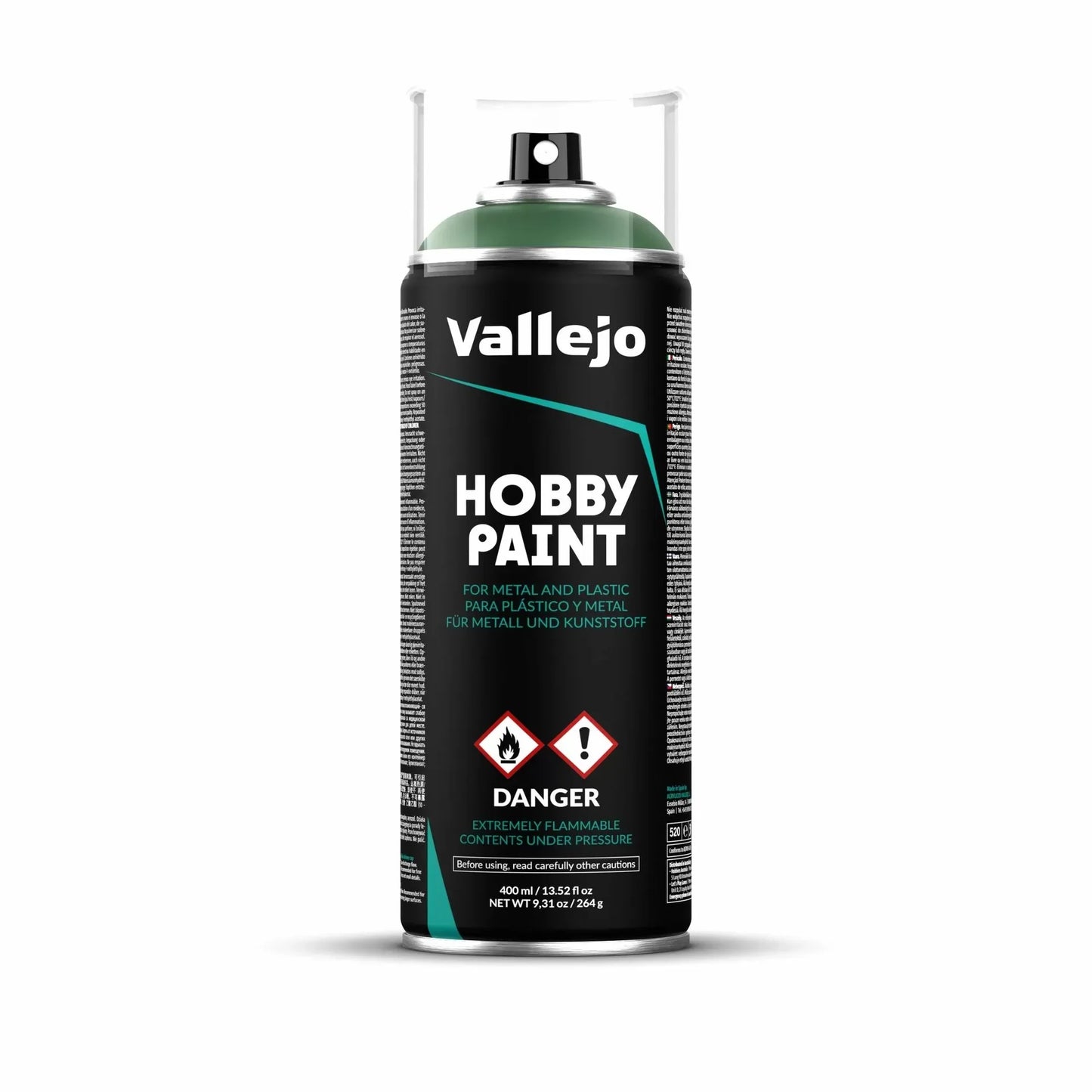 Vallejo Aerosol Spray Primer - Sick Green 400ml
