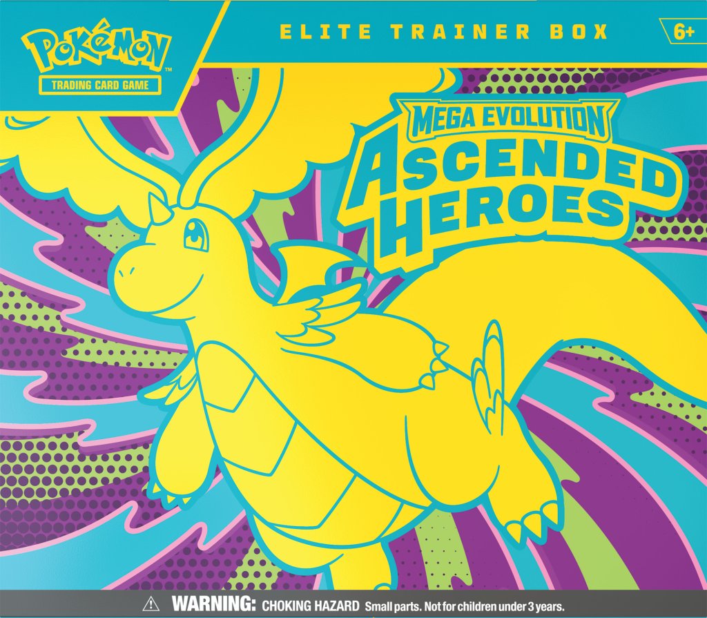 
                  
                    Pokémon TCG: Mega Evolution— Ascended Heroes Elite Trainer Box
                  
                