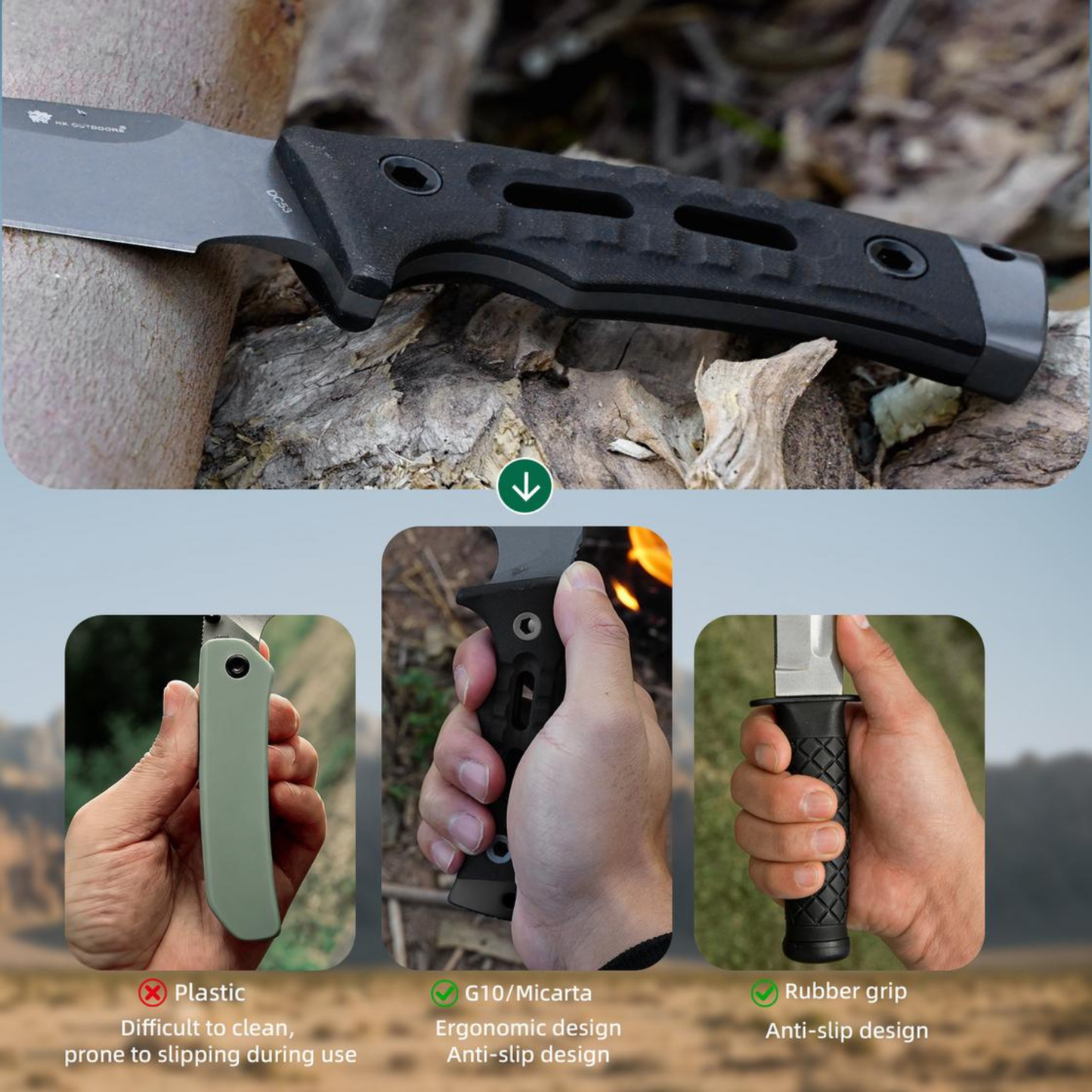
                  
                    HX OUTDOORS TD-18B Fixed Blade Knife
                  
                