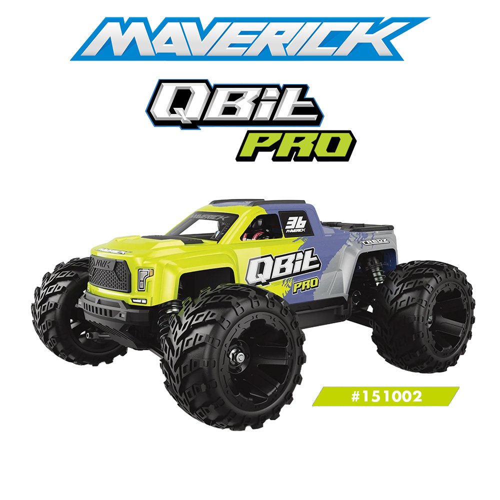 
                  
                    MAVERICK 1/16 QBIT MT PRO MONSTER TRUCK - FLUORO GREEN
                  
                