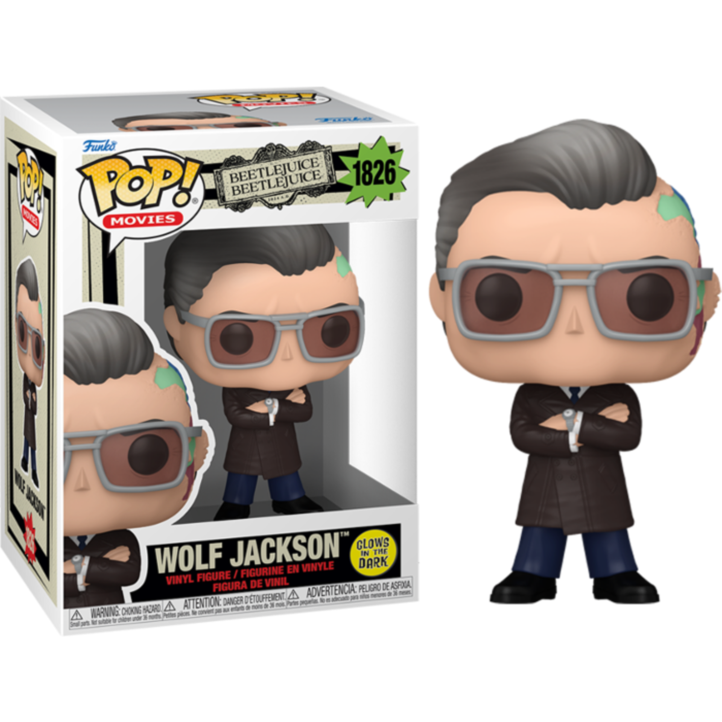 
                  
                    Beetlejuice Beetlejuice (2024) - Wolf Jackson Glow-in-the-Dark Pop! Vinyl Figure
                  
                