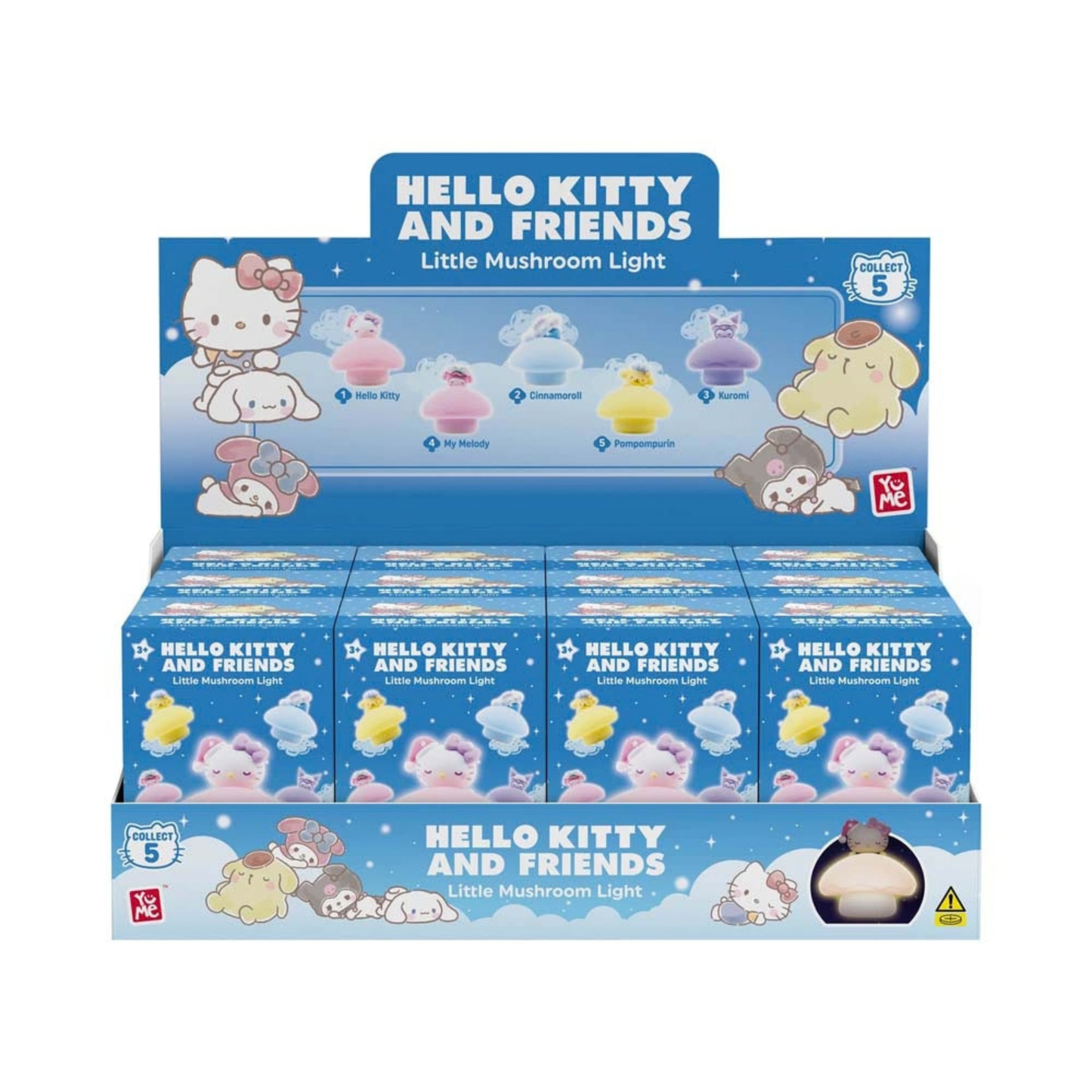 
                  
                    YuMe Hello Kitty and Friends Night Light Little Mushroom Light Series Blind Box
                  
                
