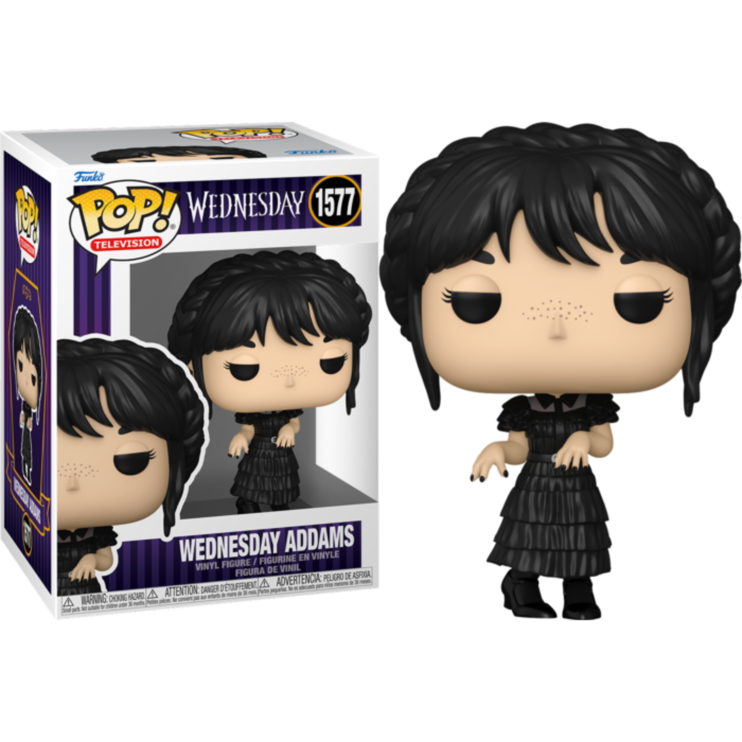 
                  
                    Wednesday (2022) - Wednesday Addams in Black Dress Pop! Vinyl Figure
                  
                