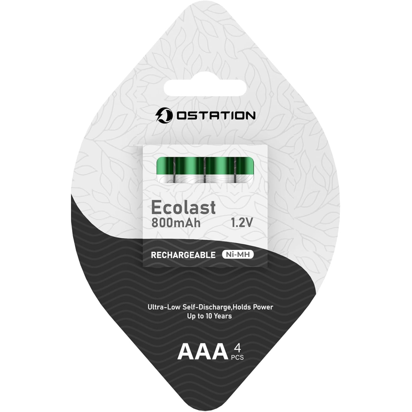 
                  
                    Ostation 1.2V AAA Rechargeable Batteries 800mAh Low Self-Discharge NiMH Battery(4 Pcs)
                  
                
