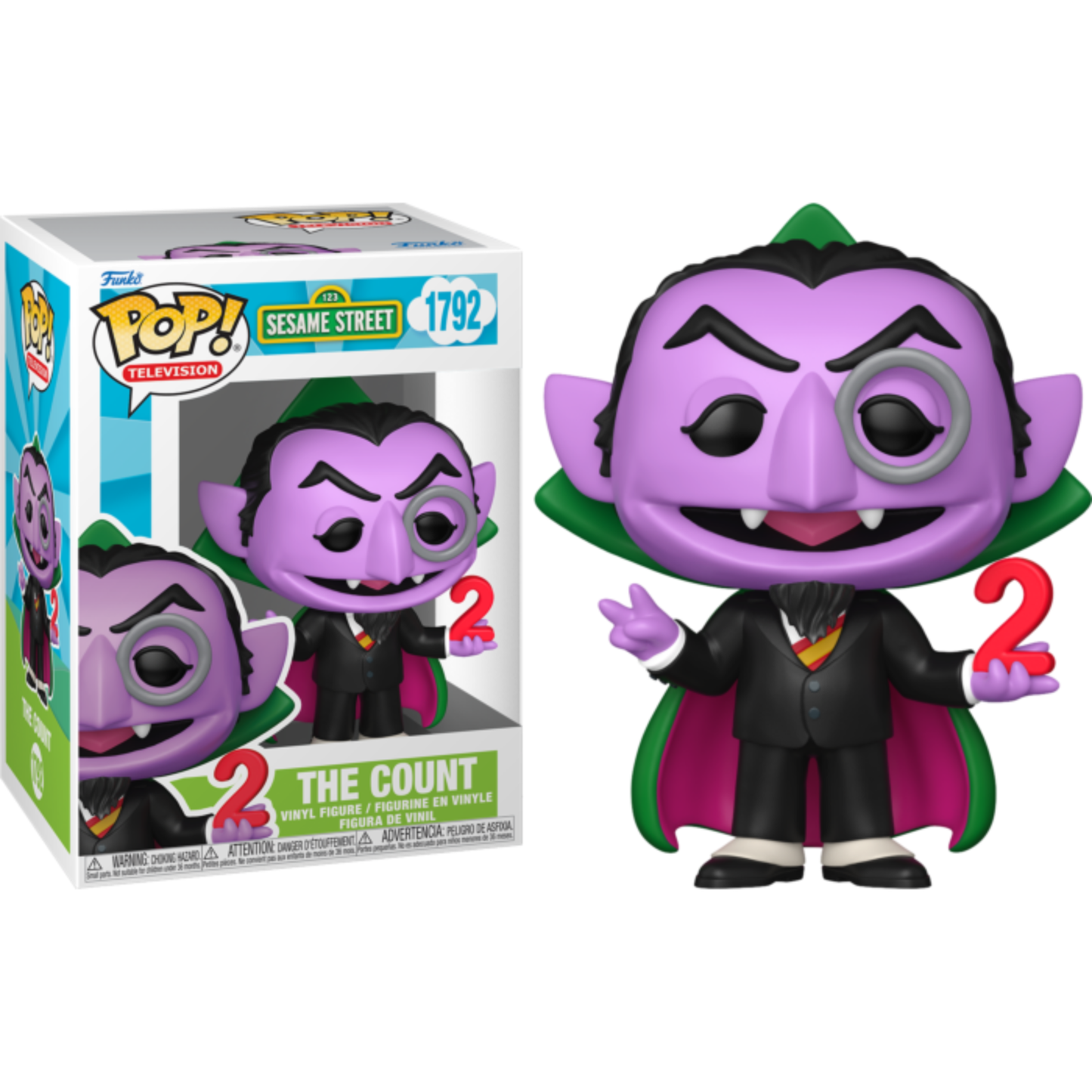 
                  
                    Sesame Street - The Count with the Number 2 Pop! Vinyl Figure
                  
                