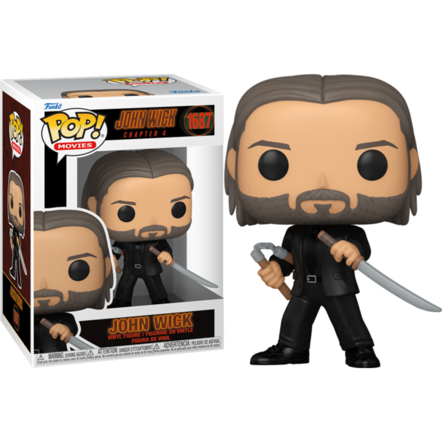 
                  
                    John Wick: Chapter 4 - John Wick with Sword & Nunchucks Pop! Vinyl Figure
                  
                