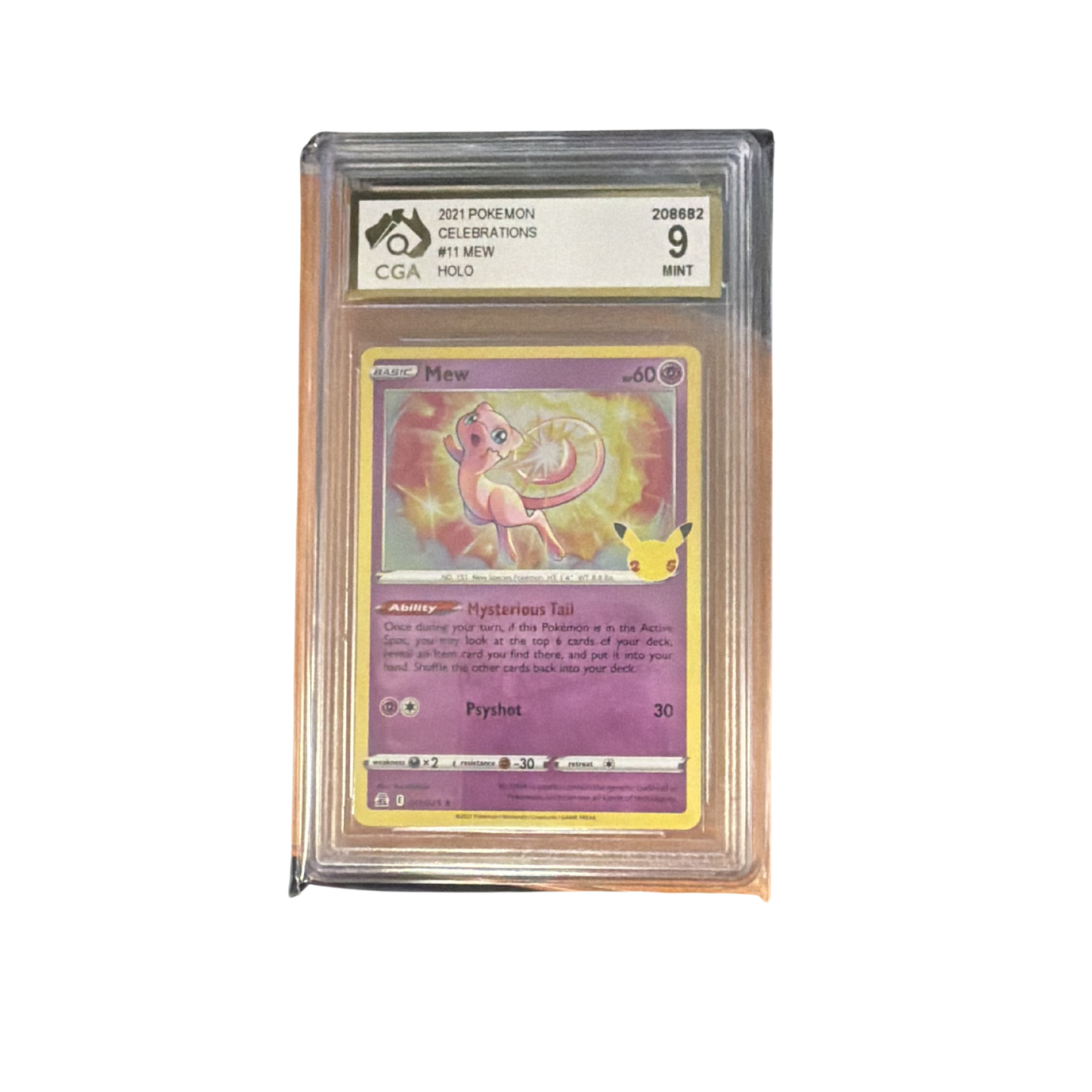 
                  
                    CGA Graded Pokemon SWSH: Celebrations #11 Mew - Graded 9
                  
                