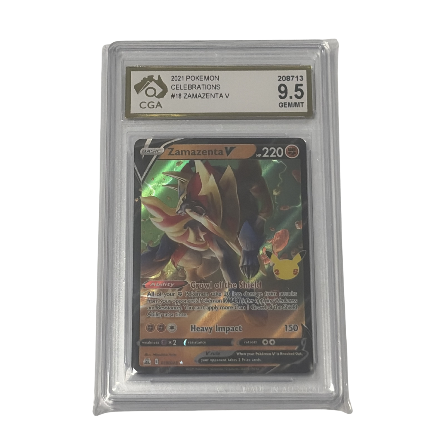 
                  
                    CGA Graded Pokemon Celebrations - #18 Zamazenta V
                  
                