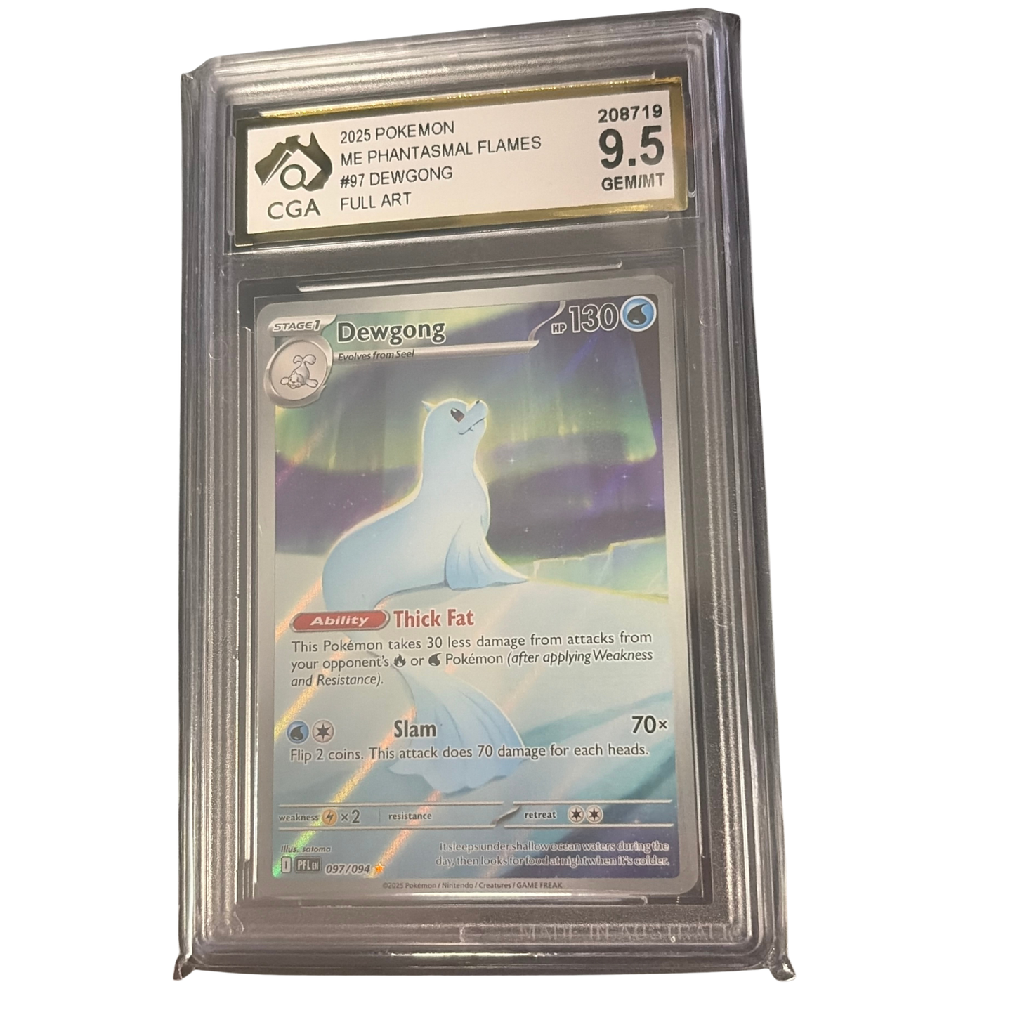 
                  
                    CGA Graded Pokemon Mega Evolutions: Phantasmal Flames - #97 Dewgong - Full Art
                  
                