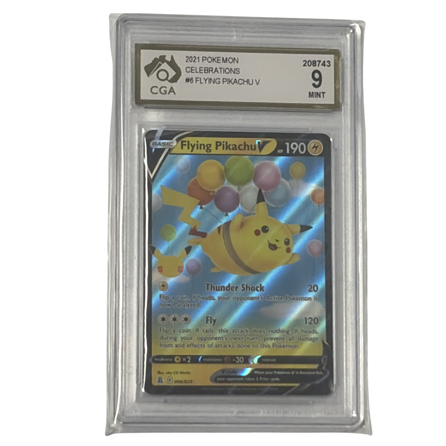 
                  
                    CGA Graded Pokemon Celebrations #6 Flying Pikachu V - Graded
                  
                