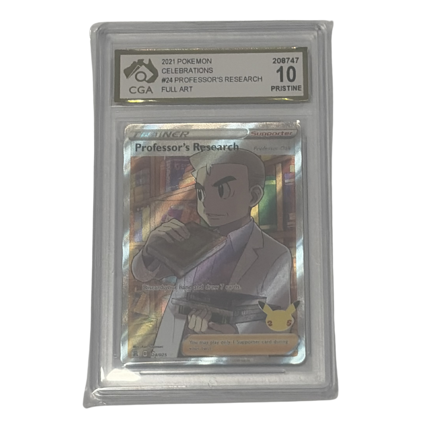 
                  
                    CGA Graded Pokemon Celebrations - #24 Professor's Research - Full Art
                  
                