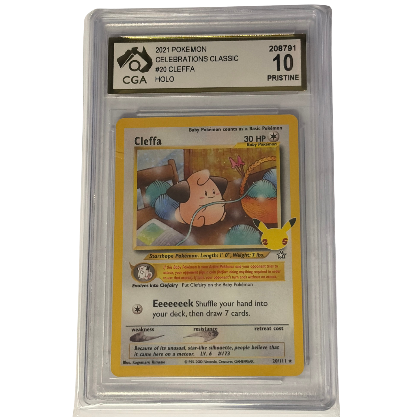 
                  
                    CGA Graded Pokemon Celebrations #20 Cleffa - Graded 9-10
                  
                