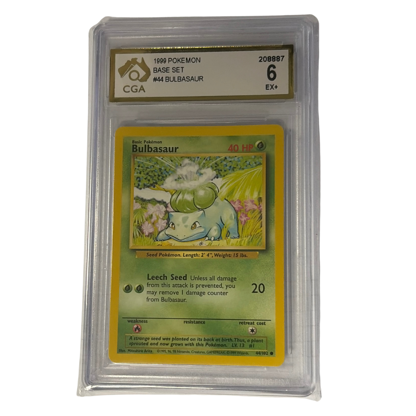 
                  
                    CGA Graded Pokemon 1999 Base Set #44 Bulbasaur
                  
                
