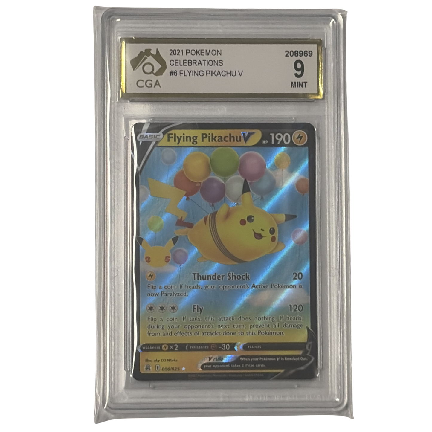 
                  
                    CGA Graded Pokemon Celebrations #6 Flying Pikachu V - Graded
                  
                