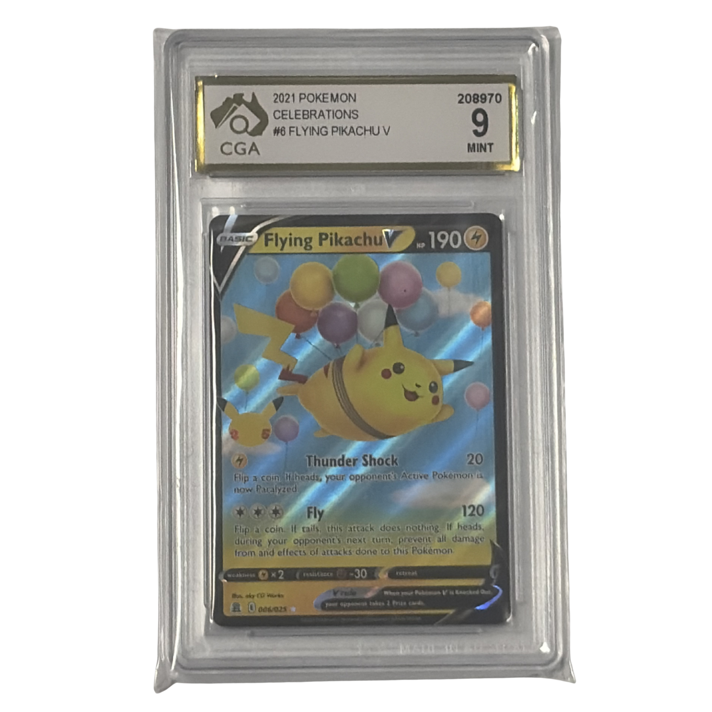 
                  
                    CGA Graded Pokemon Celebrations #6 Flying Pikachu V - Graded
                  
                