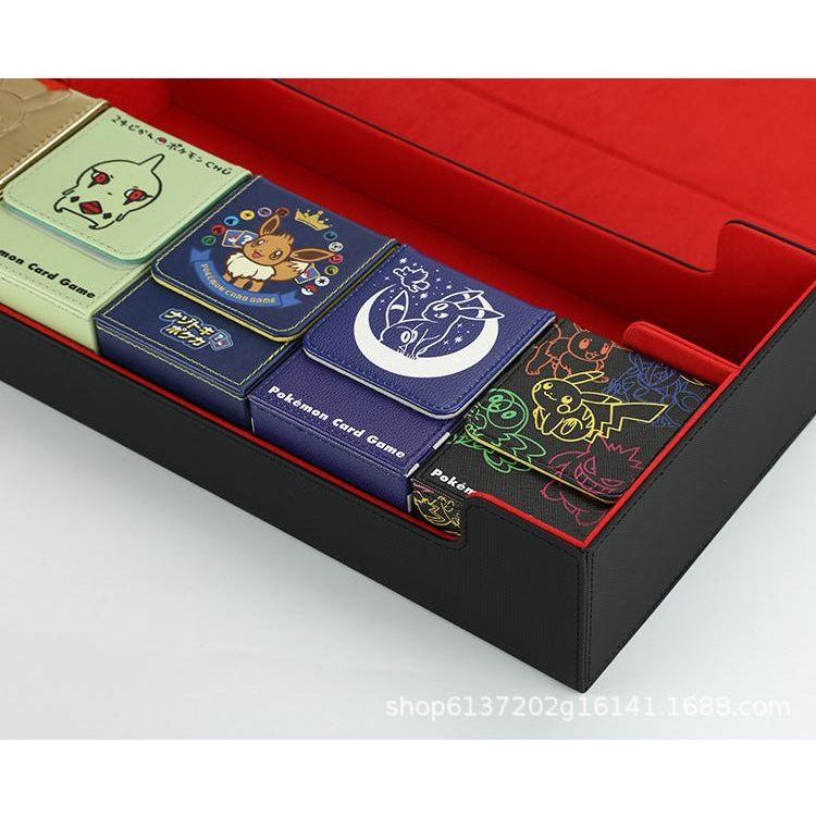 TCG Custom leather Magnetic Deck Box 550+