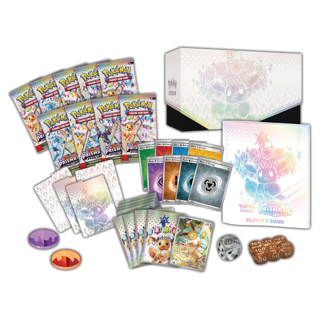 
                  
                    Prismatic Evolutions Elite Trainer Box - Pokemon Scarlet & Violet
                  
                