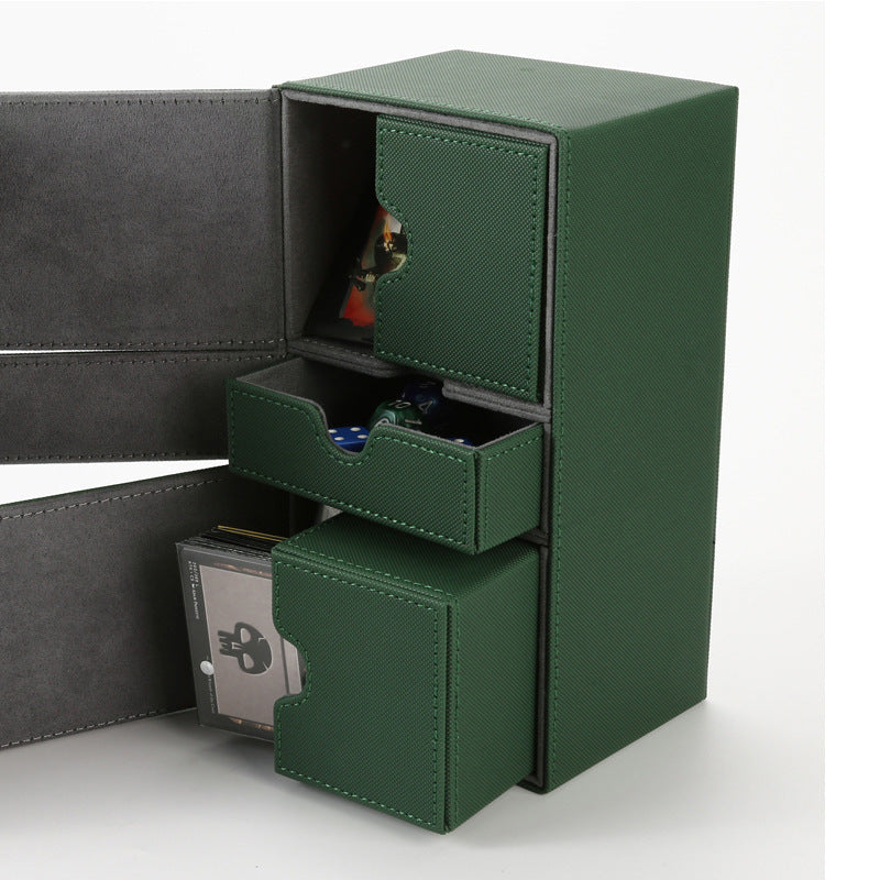 TCG Custom leather Magnetic Deck Box 200+