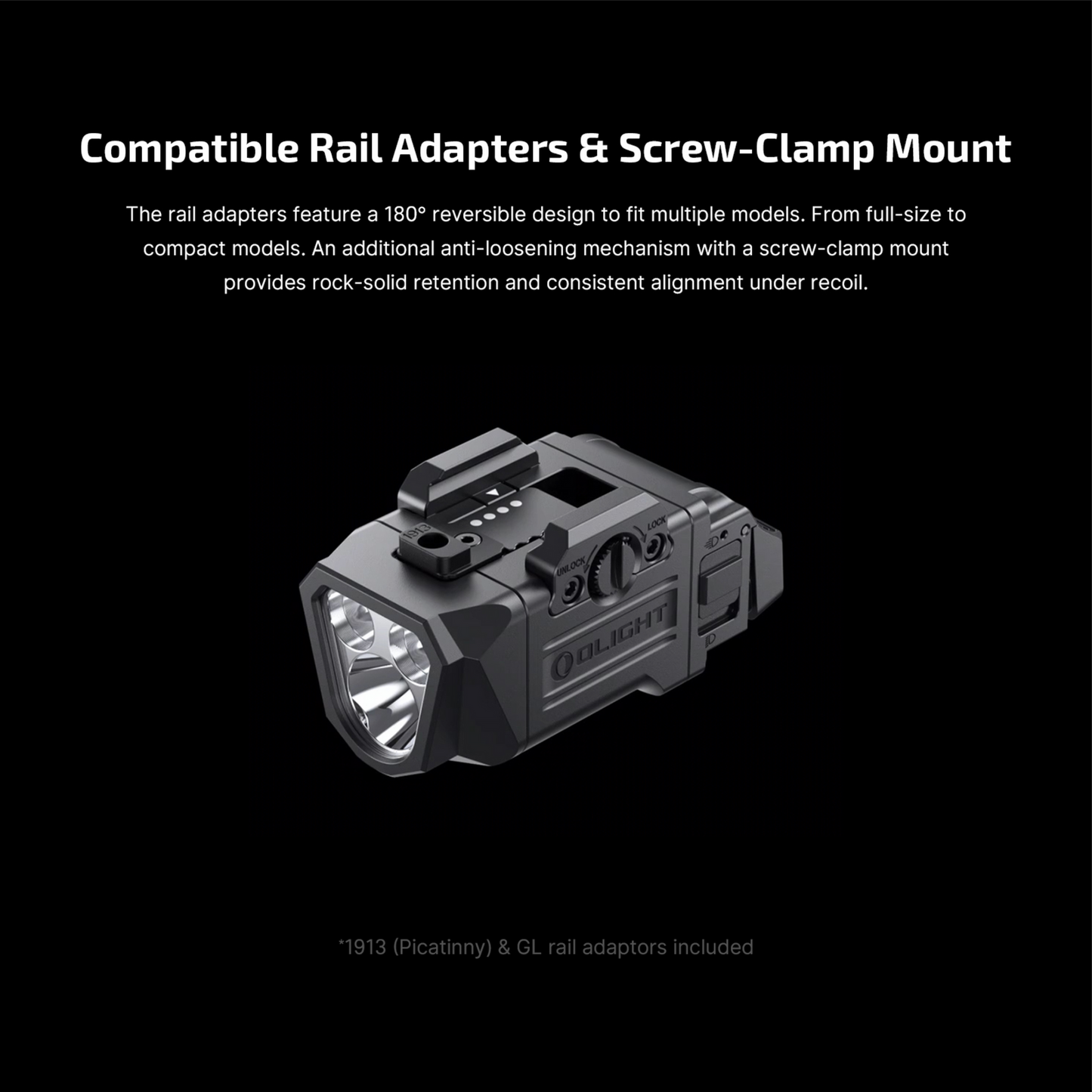 
                  
                    Olight PL X 1200 Lumens Dual Beams Tactical Rail Mounted Light
                  
                