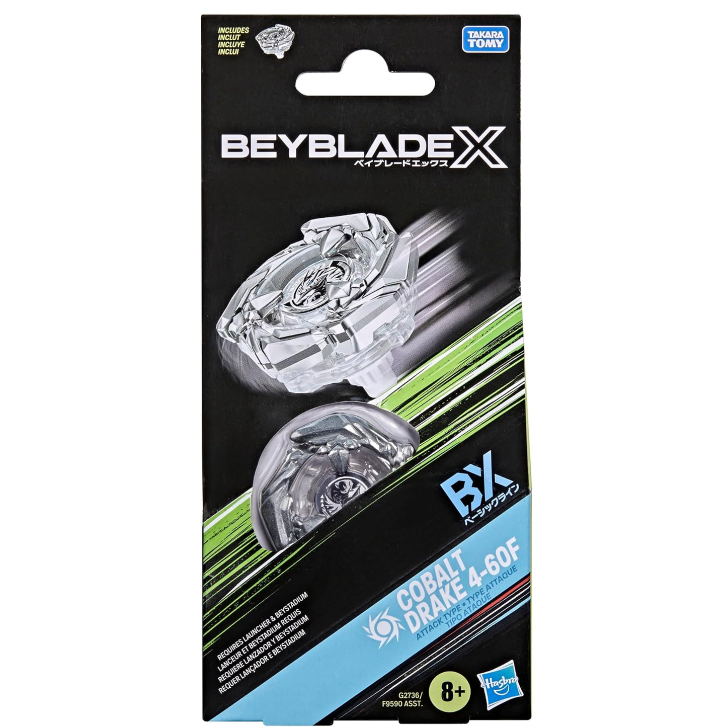 
                  
                    Beyblade X Cobalt Drake 4-60F Booster Pack
                  
                