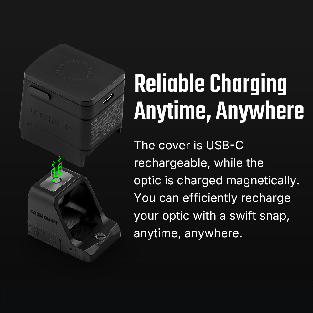 
                  
                    Olight Osight 3 MOA Rechargeable Dot Open Reflex Sight with Wireless Charging Cover
                  
                