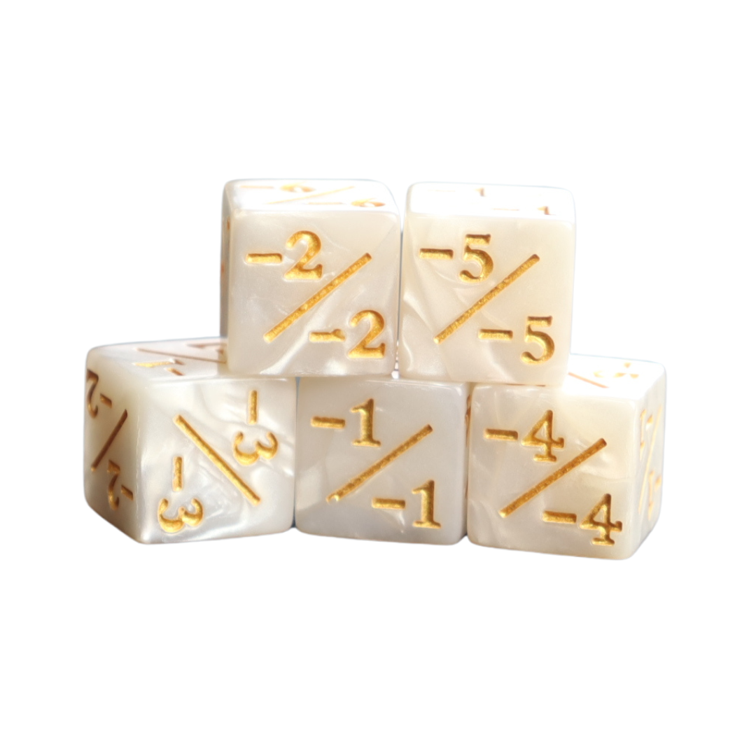 
                  
                    Negative Counter Dice (-1-1) - 5 Pack - Magic: the Gathering counter dice
                  
                