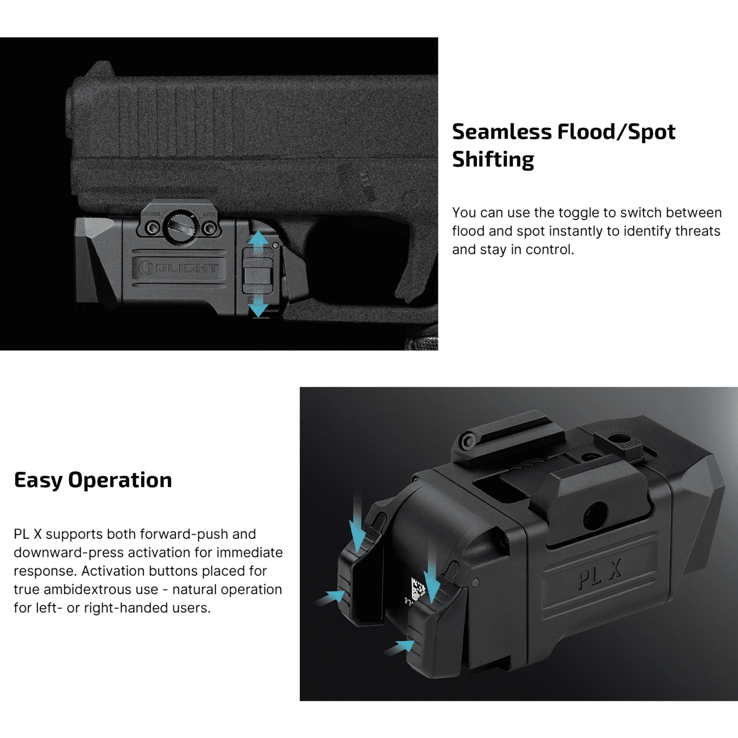 
                  
                    Olight PL X 1200 Lumens Dual Beams Tactical Rail Mounted Light
                  
                