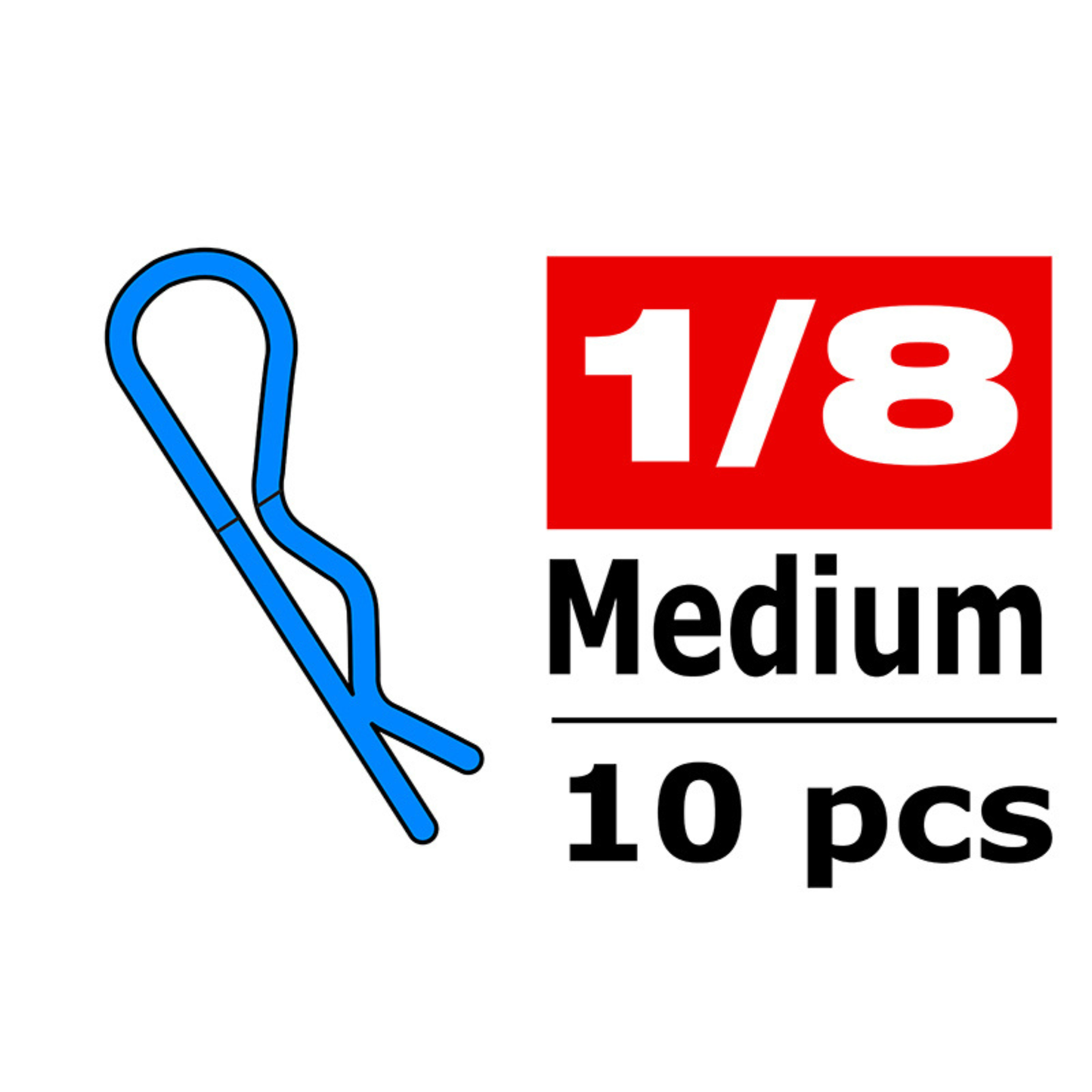 
                  
                    Team Corally - Body Clips - 45° Bent - Medium - 10 pcs
                  
                
