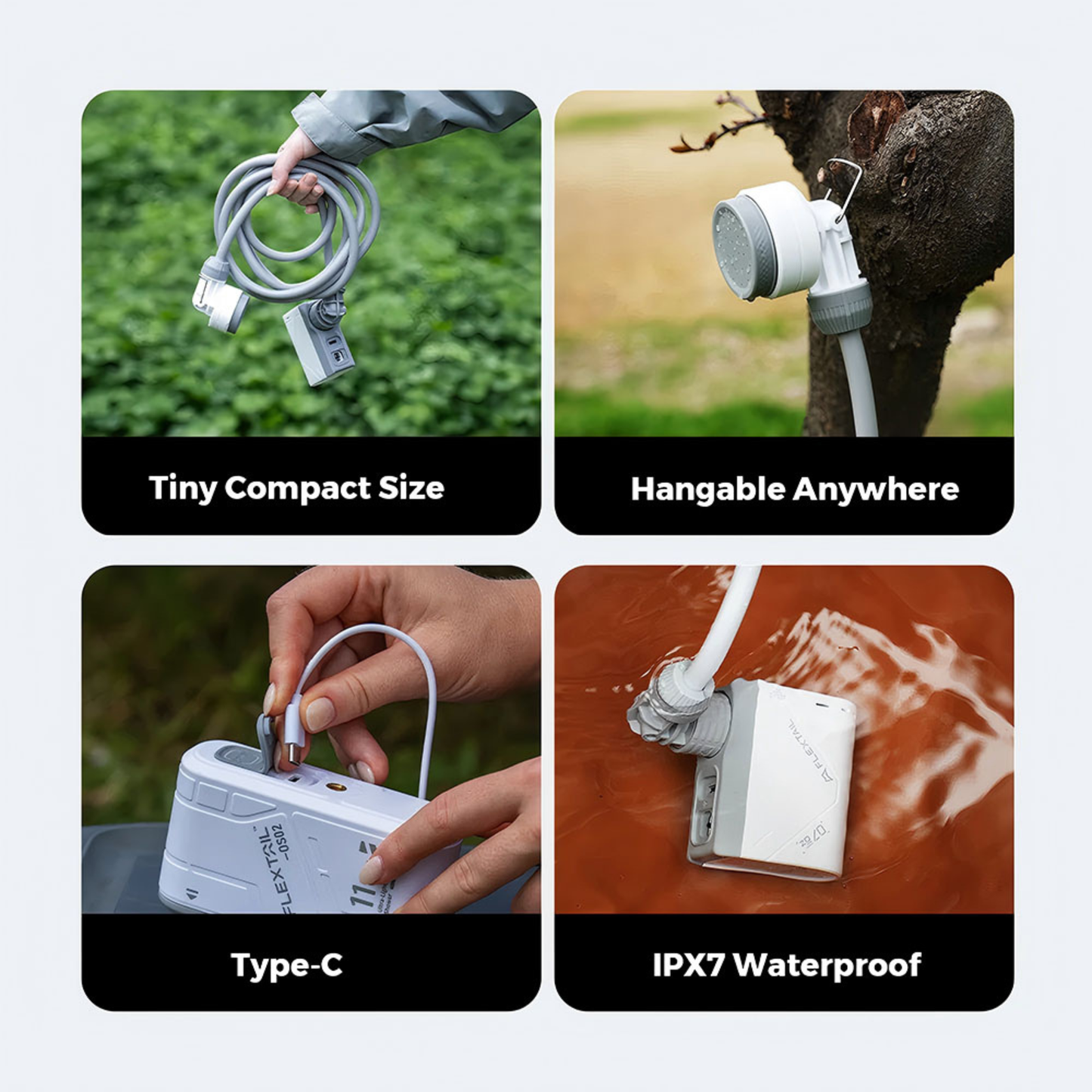 
                  
                    Tiny Shower Rechargeable Portable Shower Pump - OSelect
                  
                