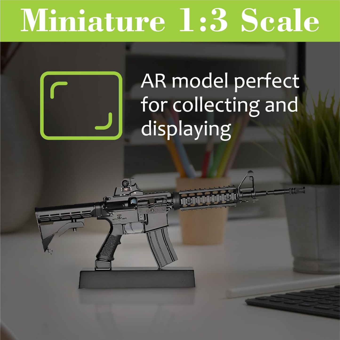 
                  
                    Tiny Tactical Miniature AR Model Black | 1:3 Scale Diecast Metal Build Kit
                  
                