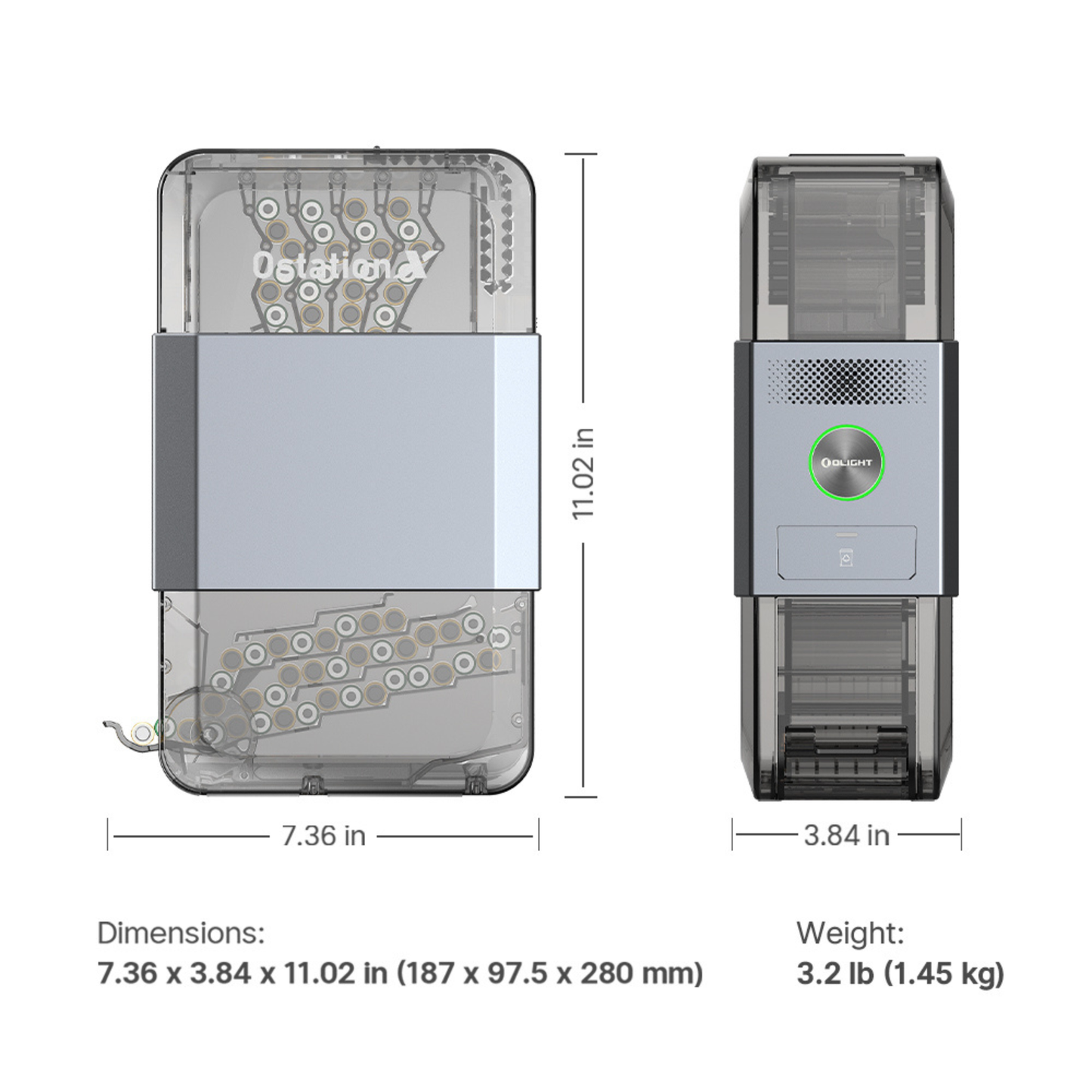 
                  
                    Olight Ostation X Automatic 3-in-1 Rechargeable AAA Battery Charger, Tester&Organizer
                  
                