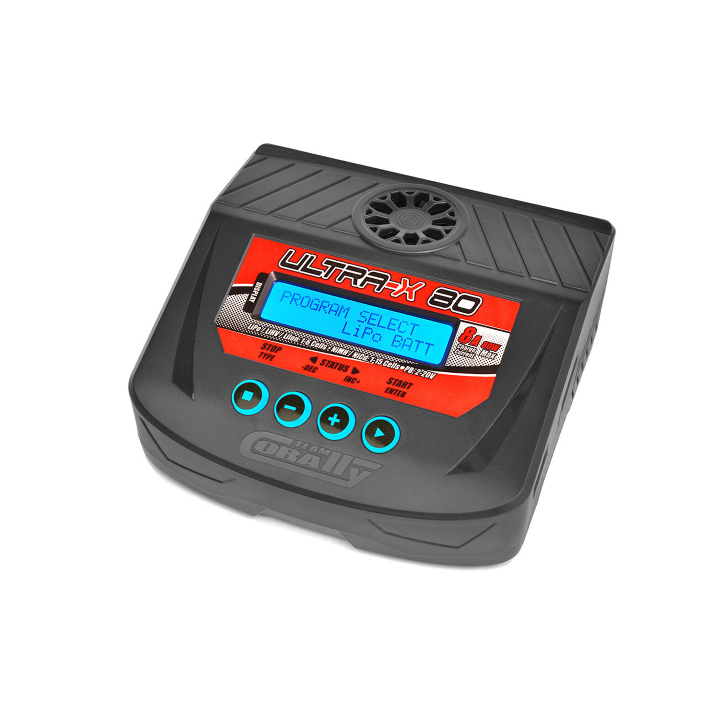 
                  
                    Team Corally - Ultra-X 80 - AC/DC Balance Charger - 80W - 1-6S Lixx - 1-15 Nixx - 2-20V PB - AU Version
                  
                