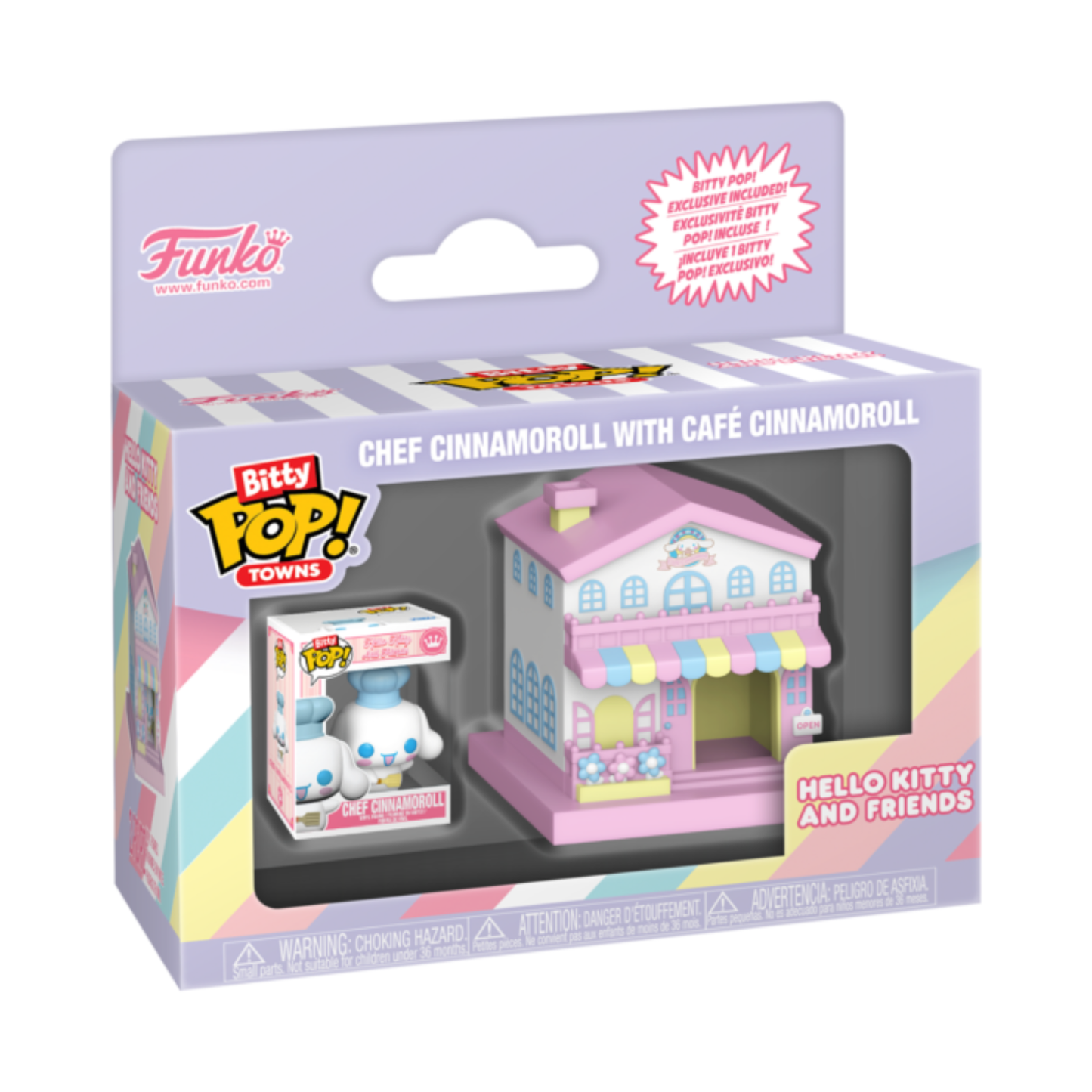 
                  
                    Hello Kitty and Friends - Chef Cinnamoroll with Café Cinnamoroll Bitty Pop! Town Vinyl Figure
                  
                