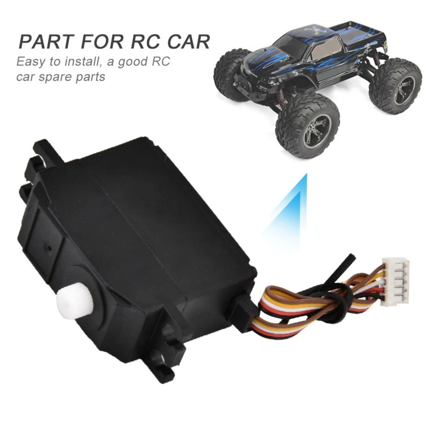 
                  
                    5 Pin Remo Hobby Digital Servo E9831 For 1/16 RC Truggy 1631 4B2U
                  
                