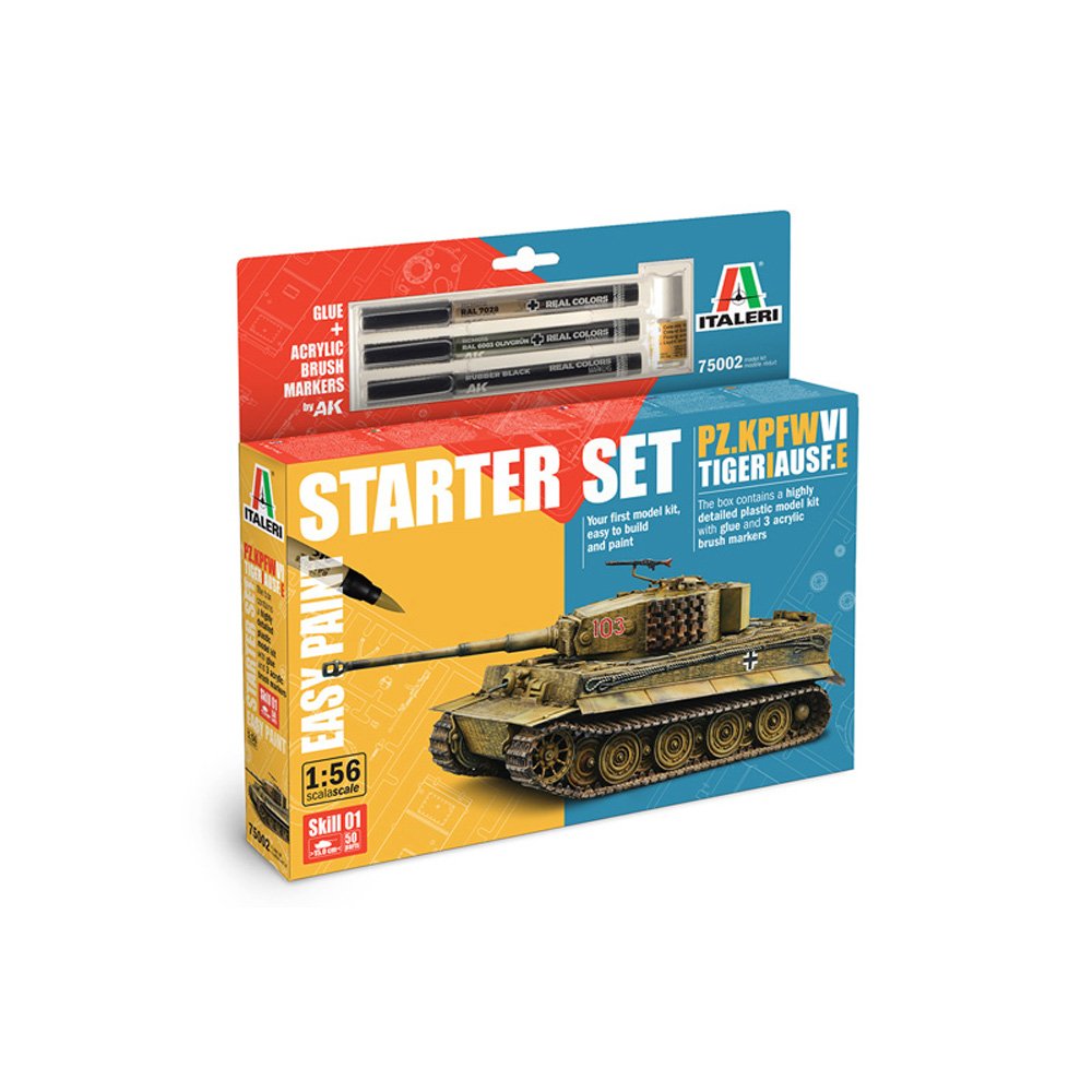 
                  
                    ITALERI 1/56 PZ. KPFW. VI TIGER I AUSF. E STARTER SET
                  
                