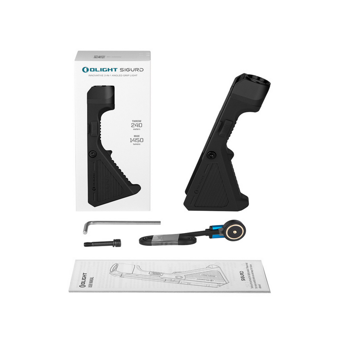 
                  
                    Olight Sigurd Innovative 2-IN-1 Angled Grip Light 1450 Lumens
                  
                