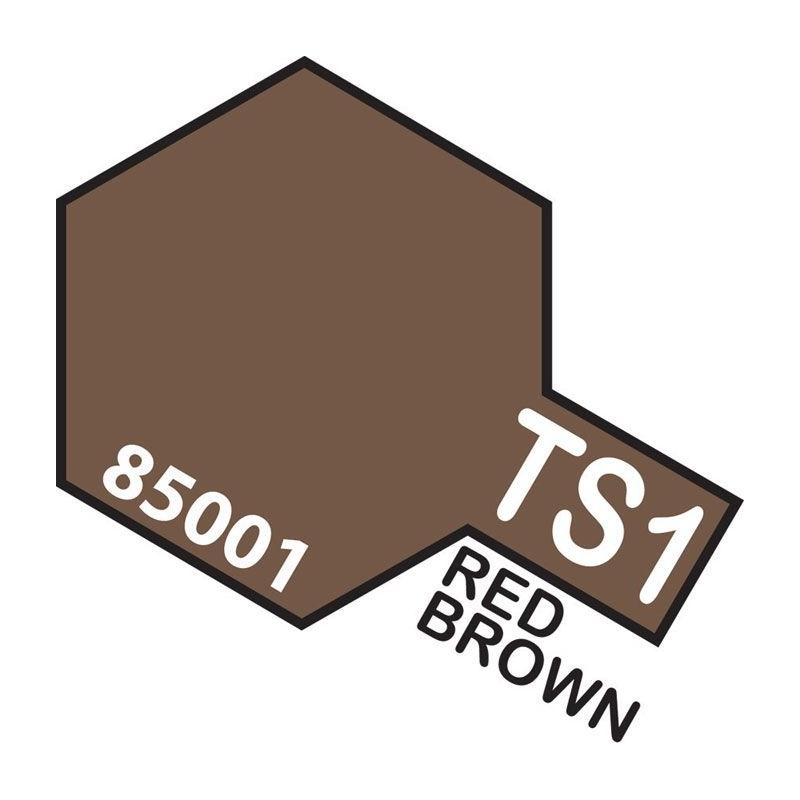 Tamiya TS-1 Red Brown Lacquer Spray Paint 100ml