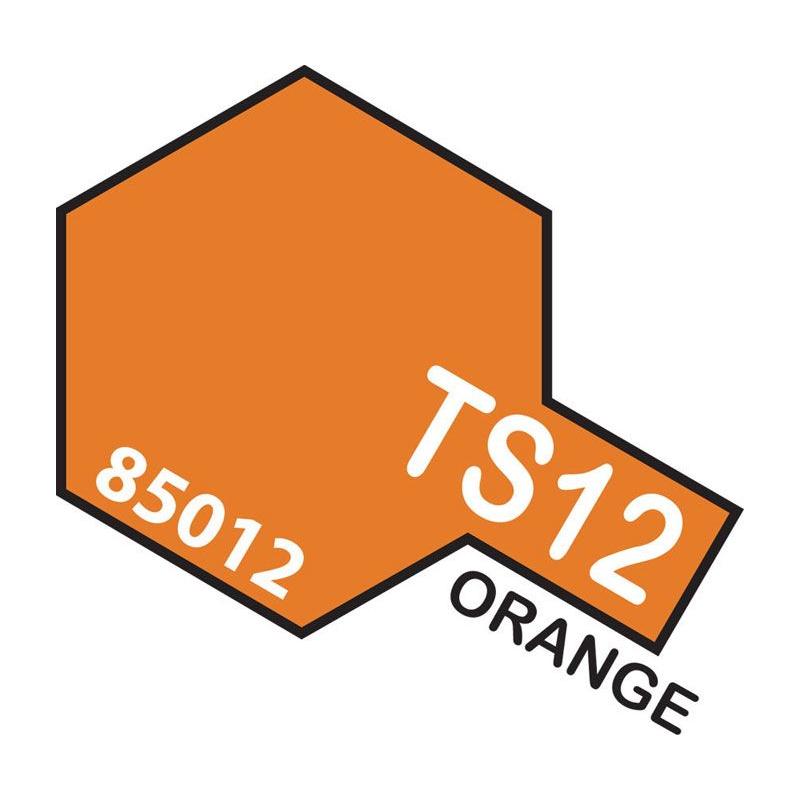 Tamiya TS-12 Orange Lacquer Spray Paint 100ml