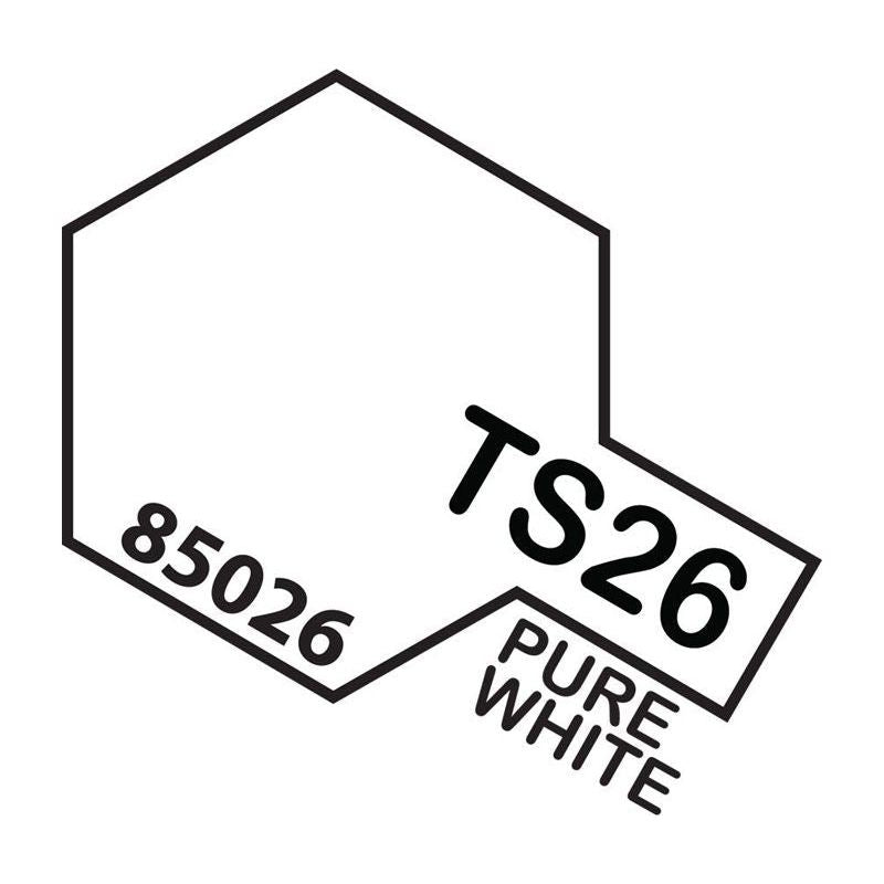 Tamiya TS-26 Pure White Lacquer Spray Paint 100ml
