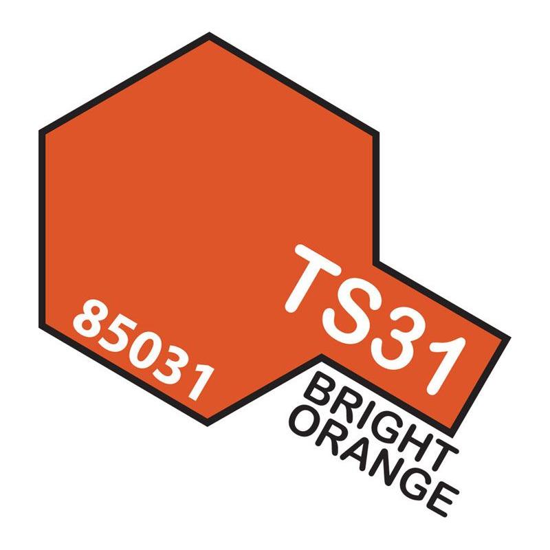 Tamiya TS-31 Bright Orange Lacquer Spray Paint 100ml