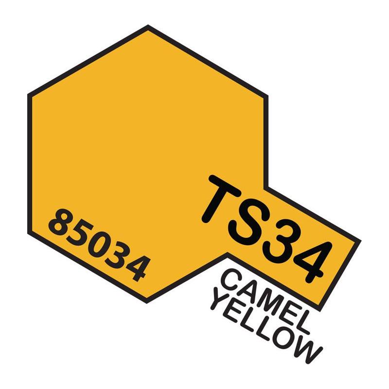 Tamiya TS-34 Camel Yellow Lacquer Spray Paint 100ml