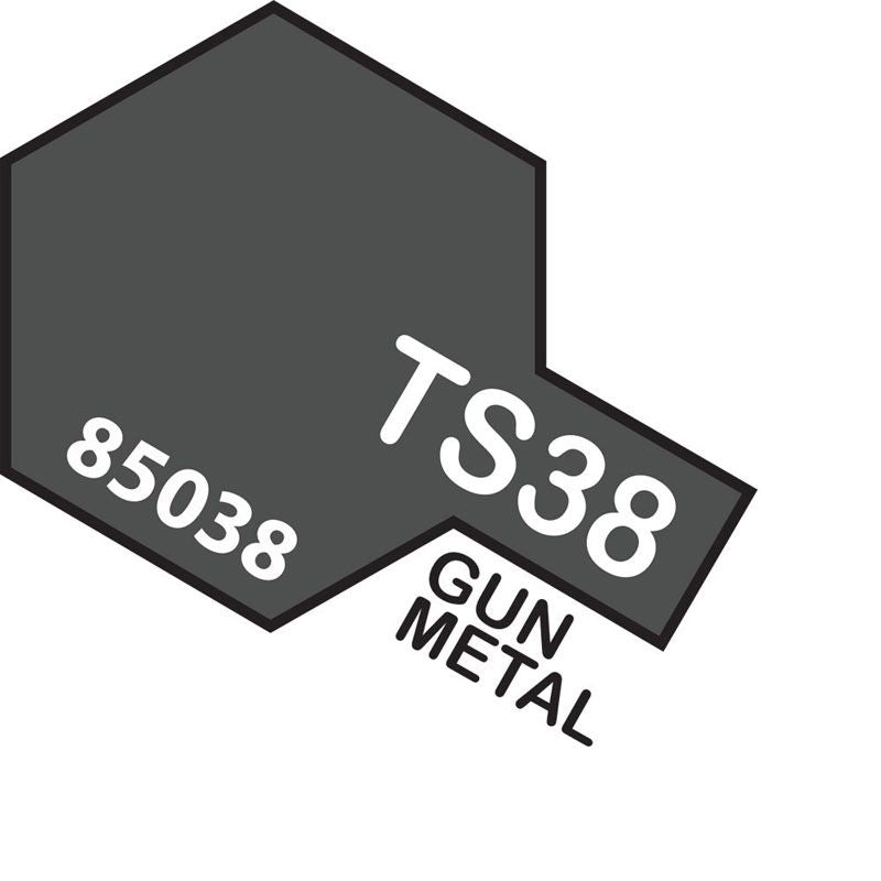 Tamiya TS-38 Gunmetal Lacquer Spray Paint 100ml
