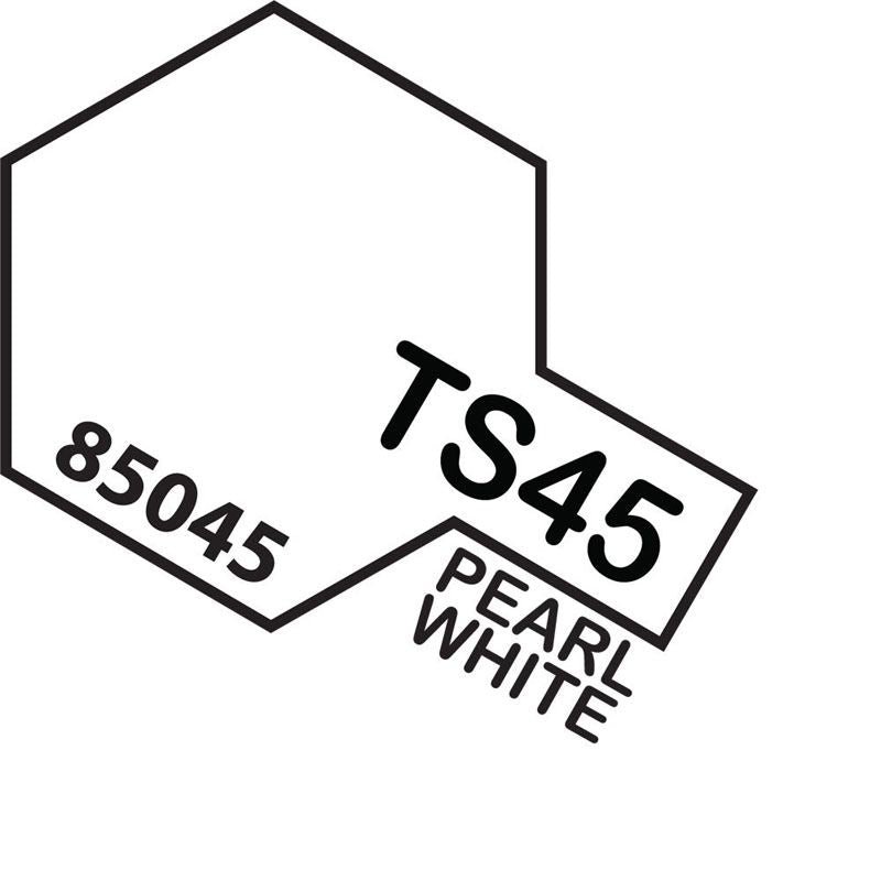 Tamiya TS-45 Pearl White Lacquer Spray Paint 100ml