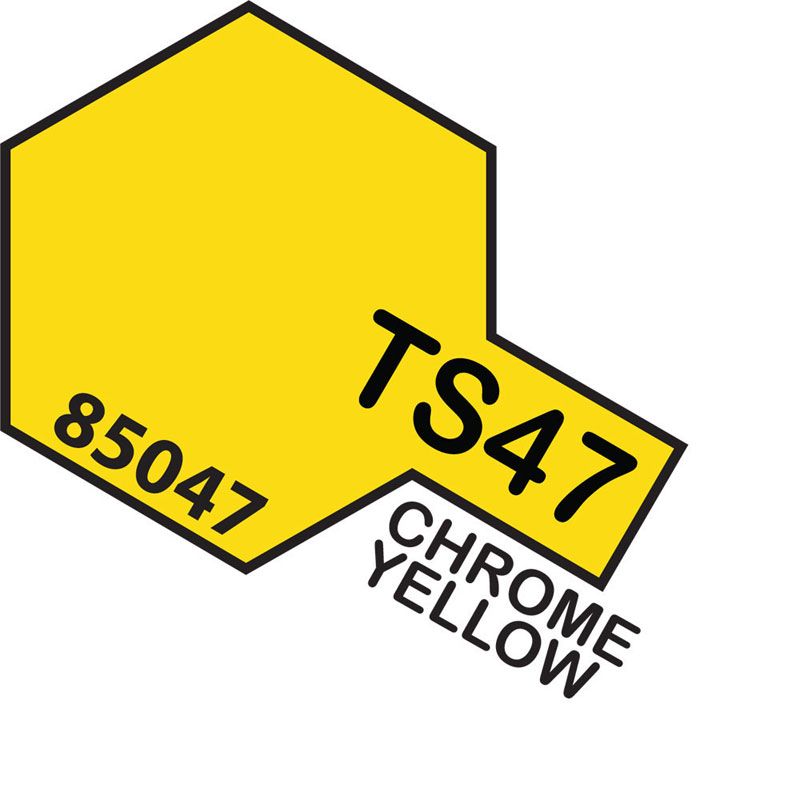 Tamiya TS-47 Chrome Yellow Lacquer Spray Paint 100ml