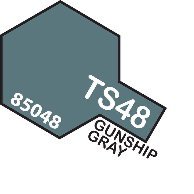 Tamiya TS-48 Gunship Grey Lacquer Spray Paint 100ml