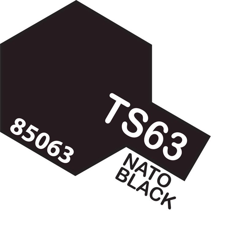 Tamiya TS-63 Nato Black Lacquer Spray Paint 100ml