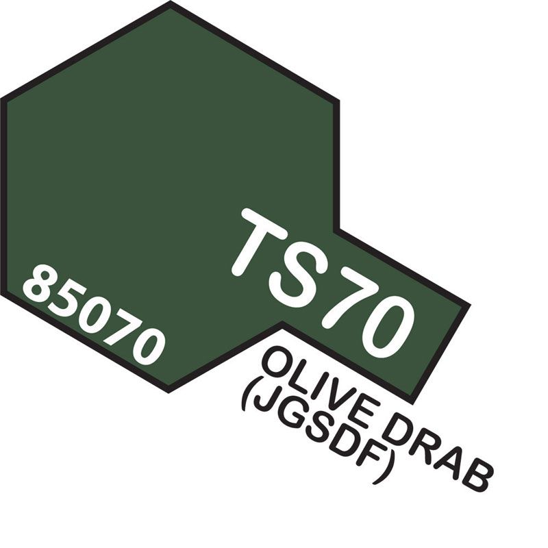 Tamiya TS-70 Olive Drab (JGSDF) Lacquer Spray Paint 100ml
