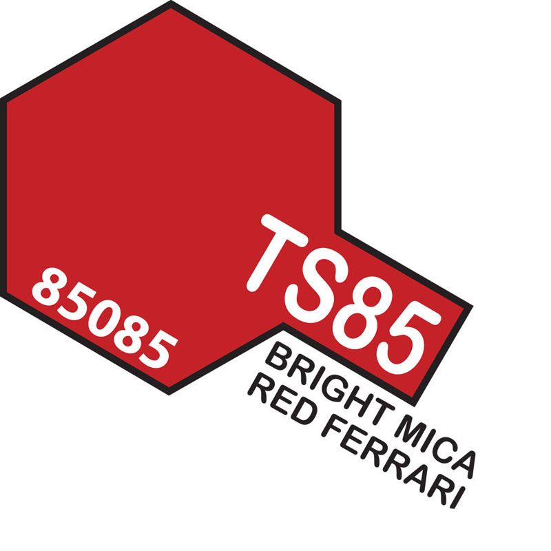 Tamiya TS-85 Bright Mica Red Lacquer Spray Paint 100ml