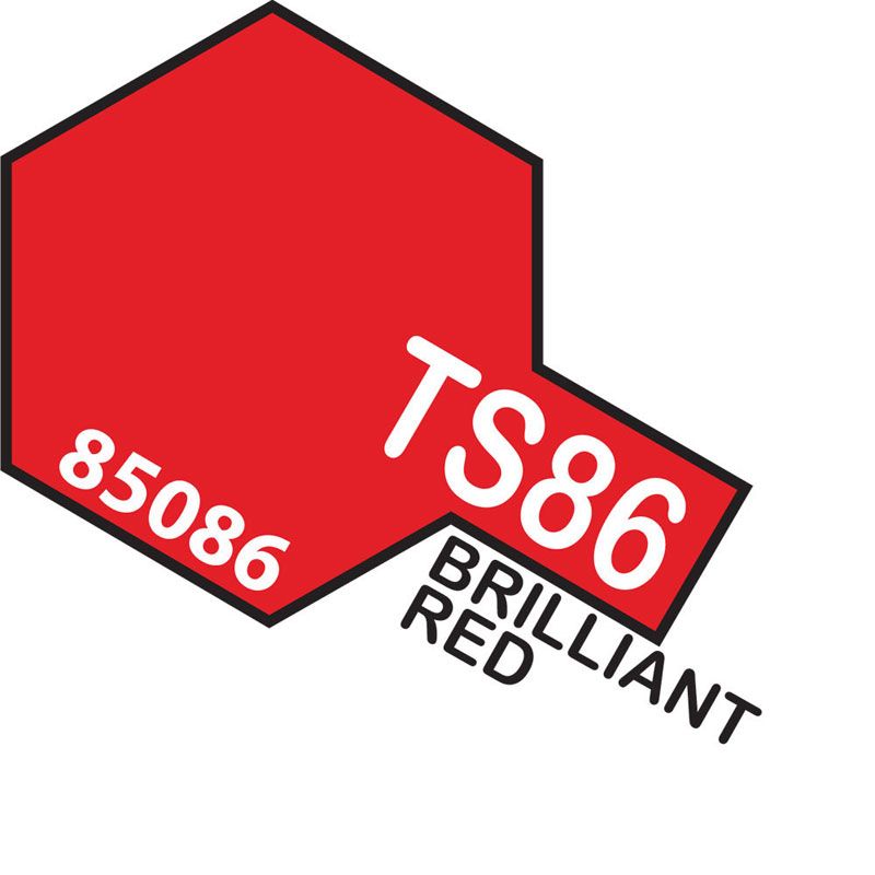 Tamiya TS-86 Pure Red Lacquer Spray Paint 100ml